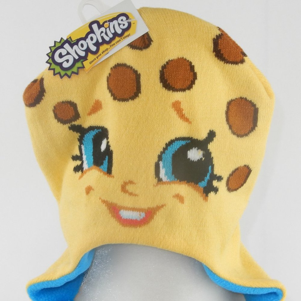 Shopkins Girls Knit Hat Kooky Cookie Beanie Cap